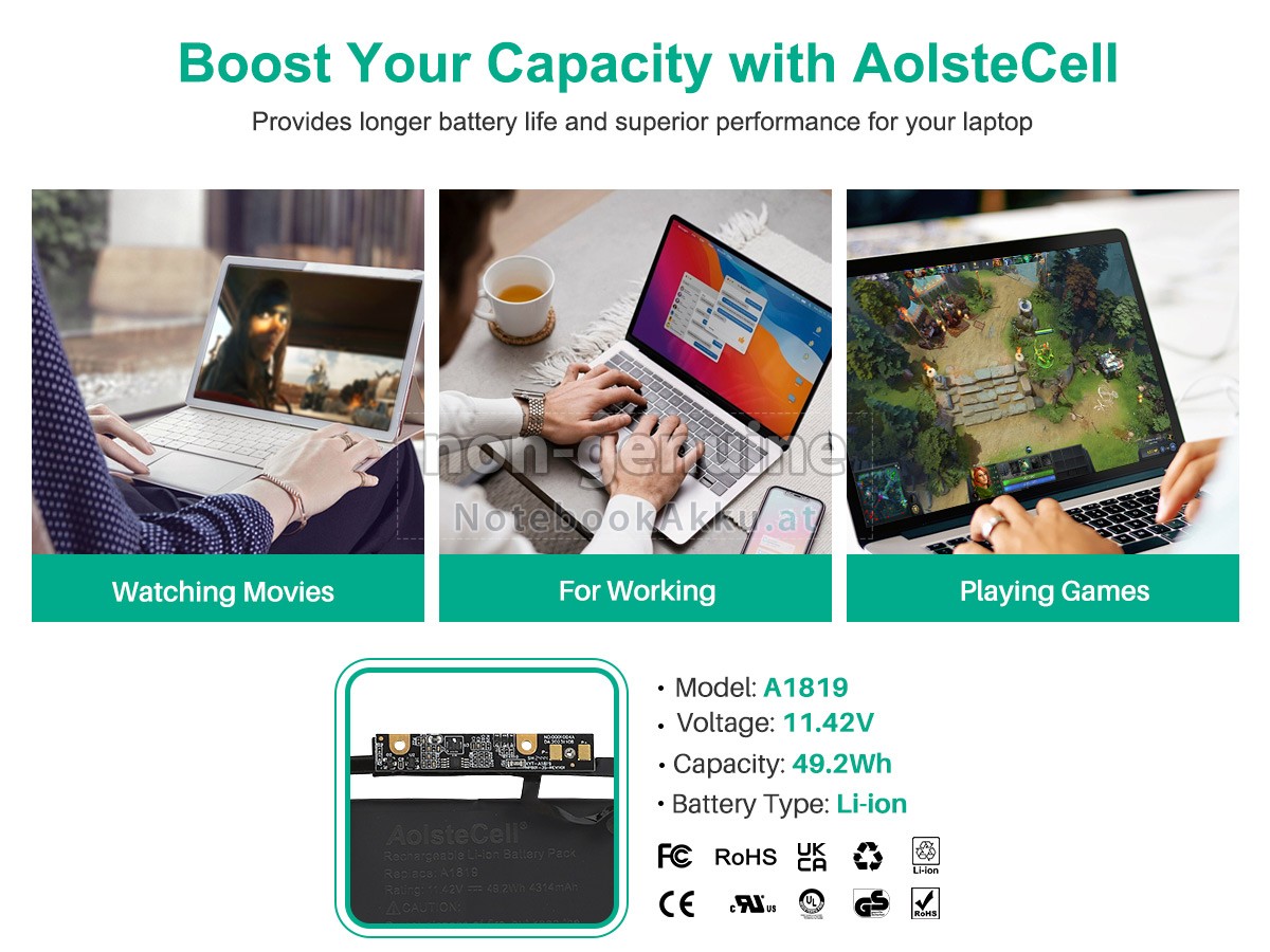 Akku für Apple A1819