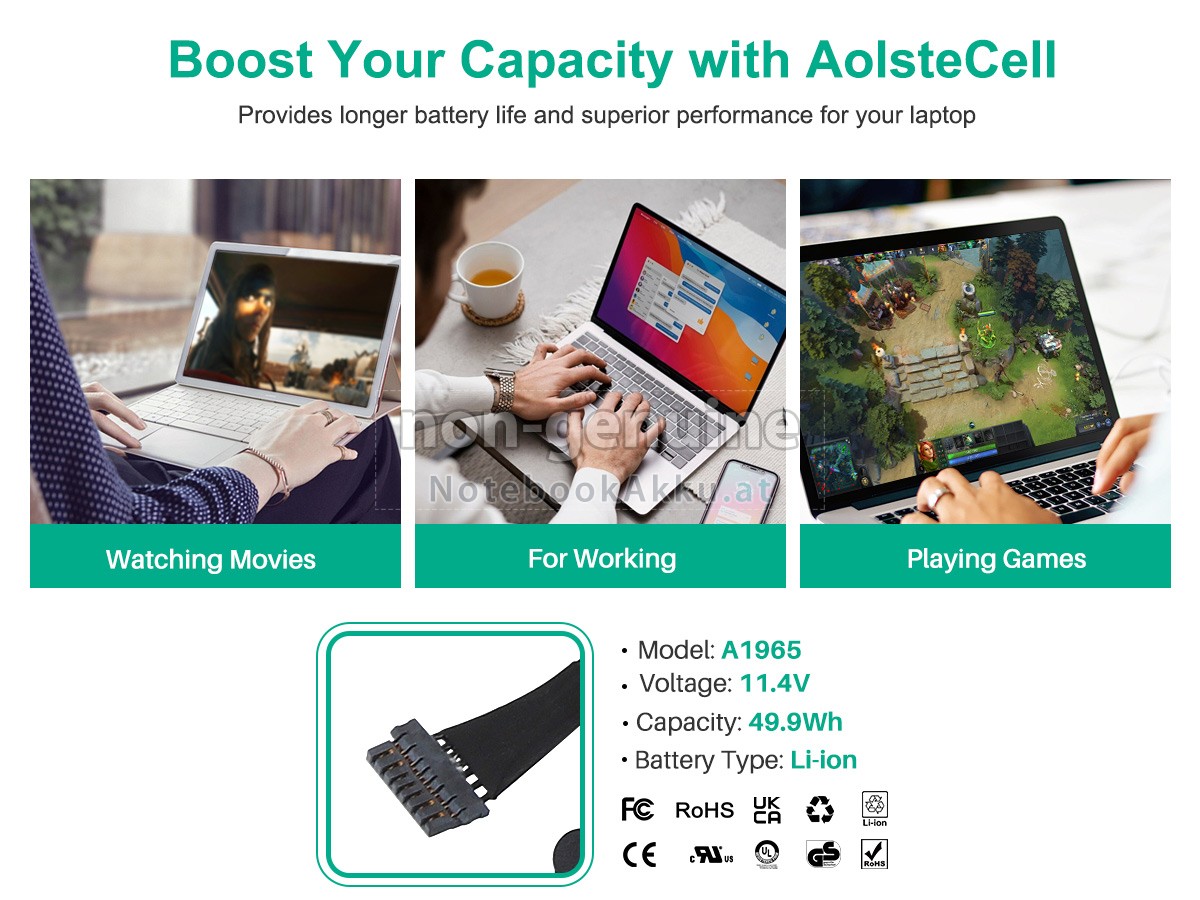 Akku für Apple MWTJ2LL/A