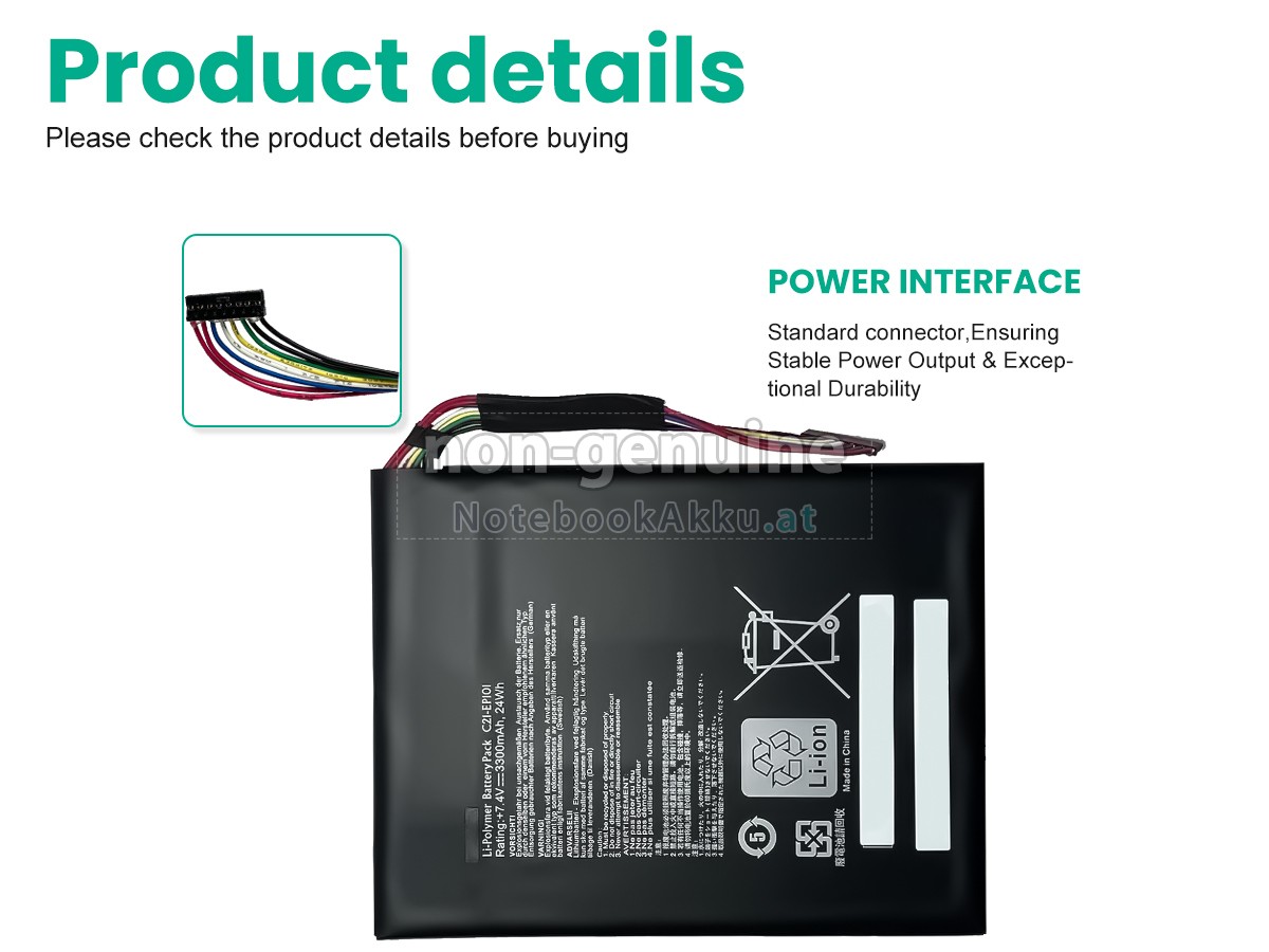 Akku für Asus C21-EP101