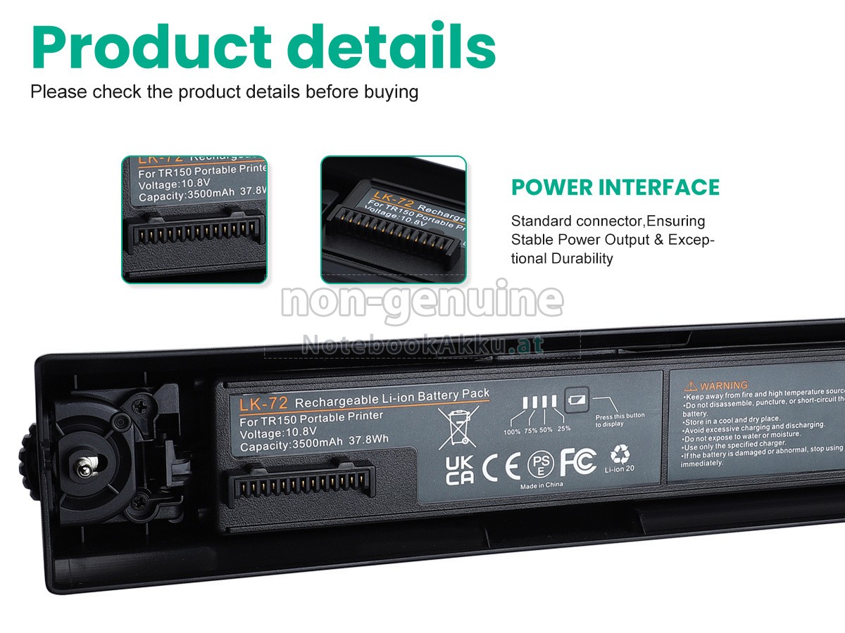 Akku für Canon TR150 MOBILE PRINTER