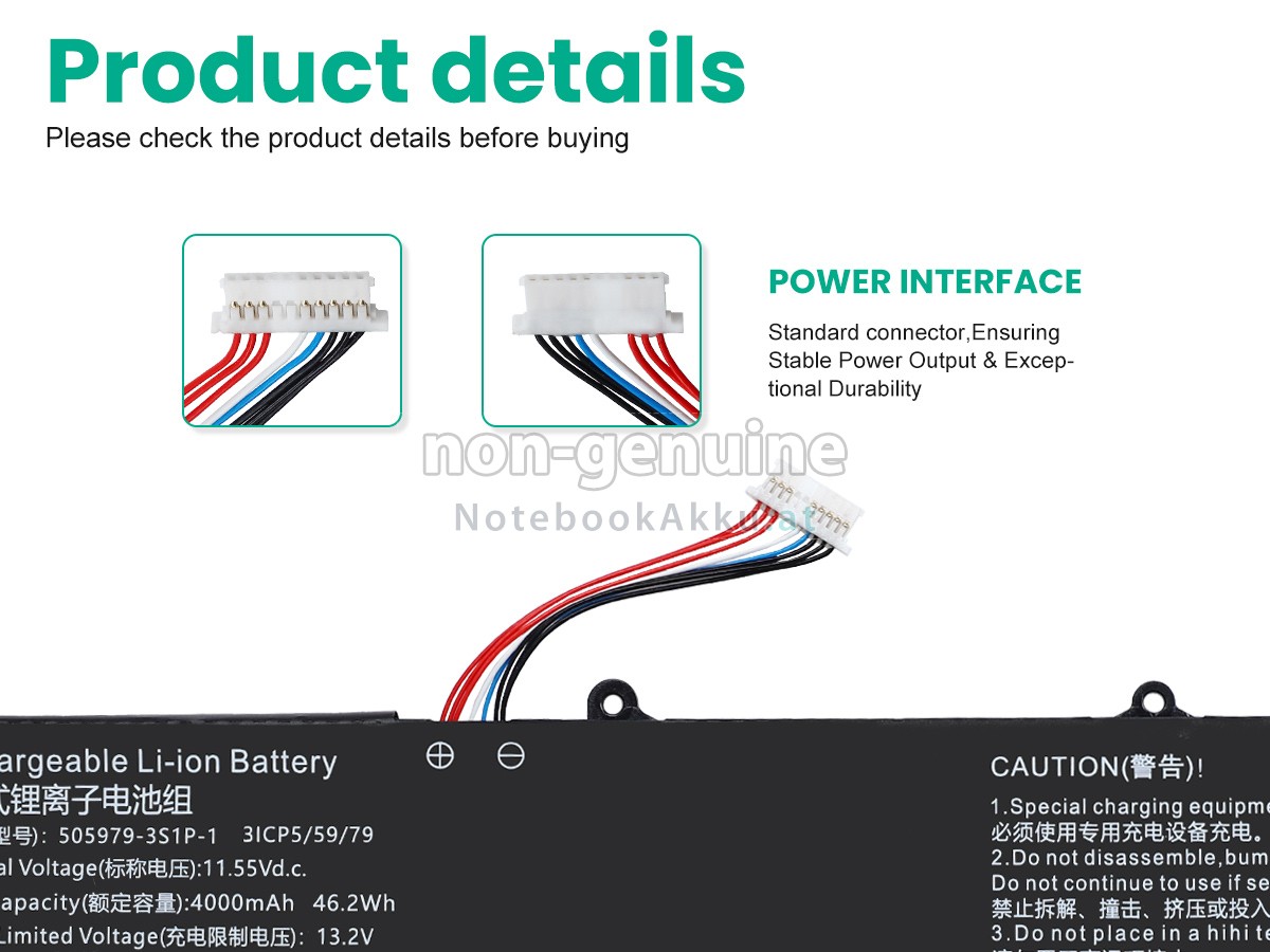 Akku für CHUWI 505979-3S1P-1(3ICP5/59/79)