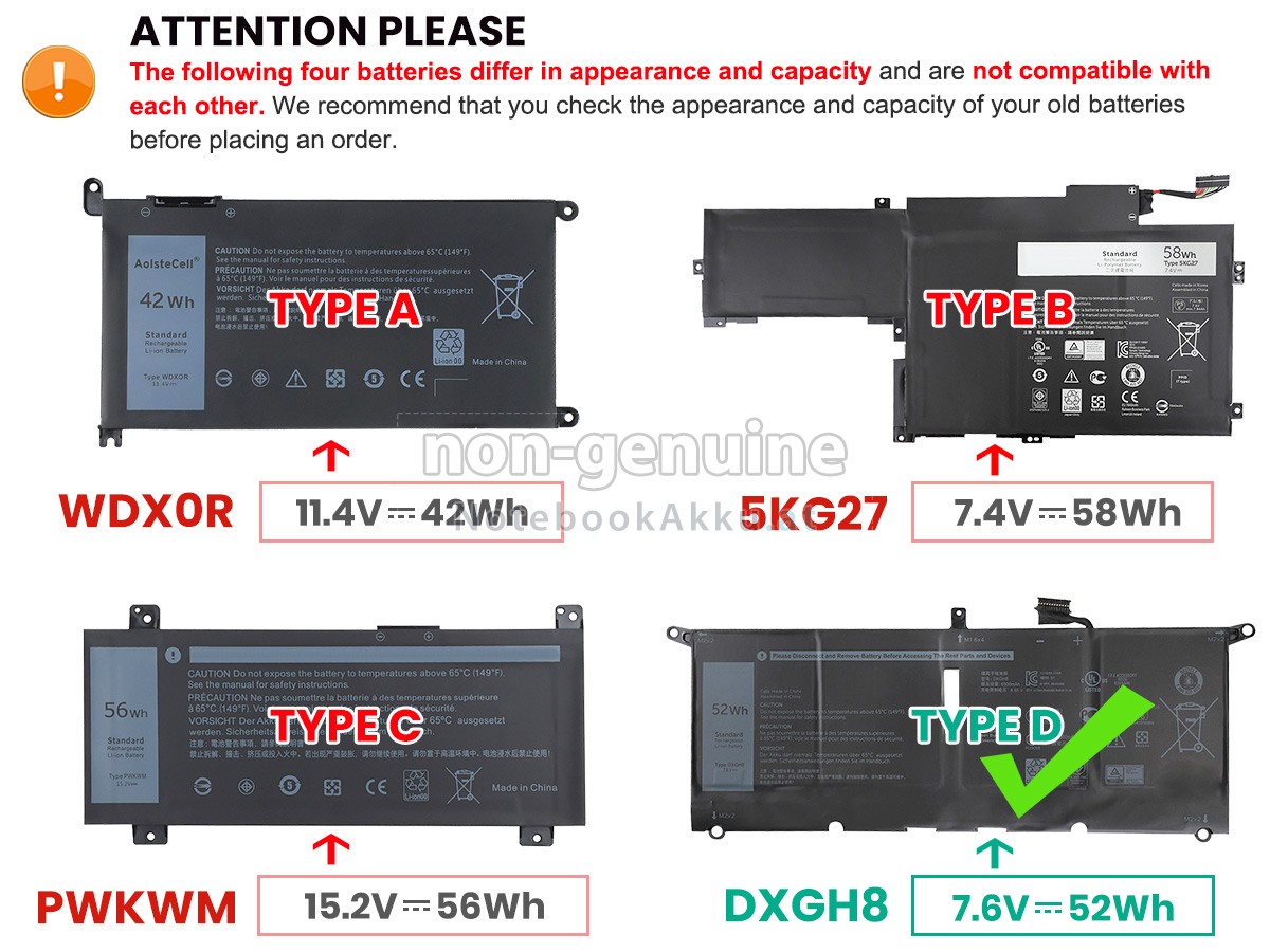 Akku für Dell Inspiron 14 7000
