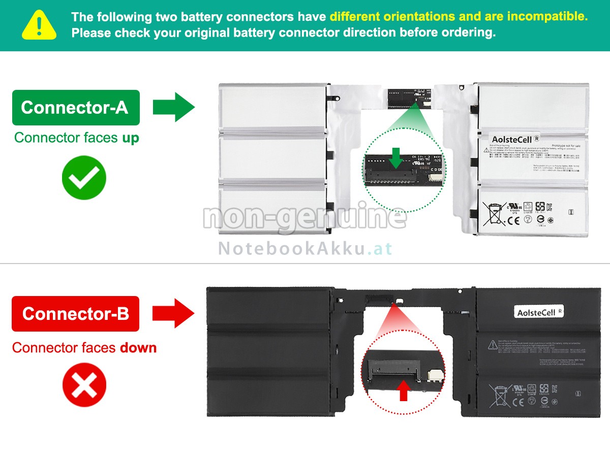Akku für Microsoft Surface BOOK2 KEYBOARD