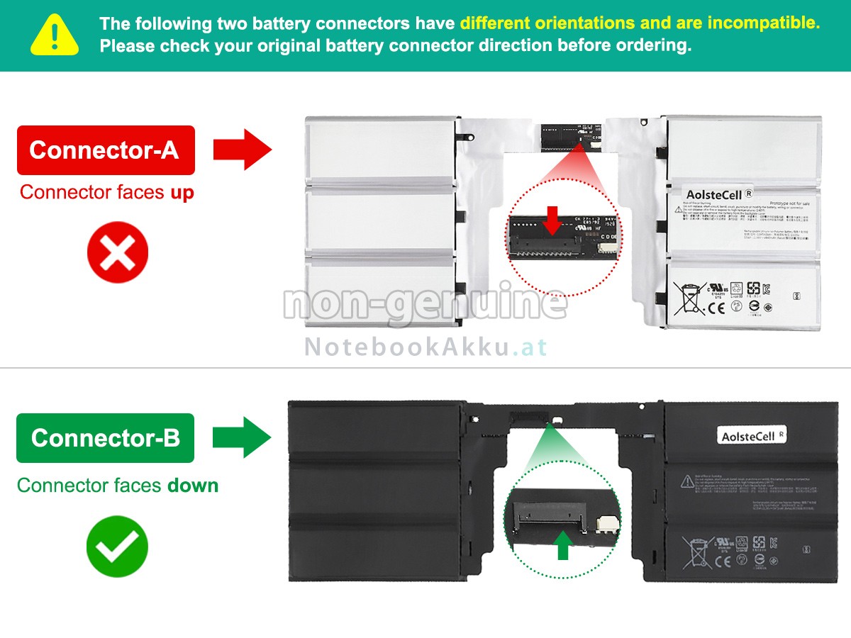 Akku für Microsoft Surface BOOK2 KEYBOARD