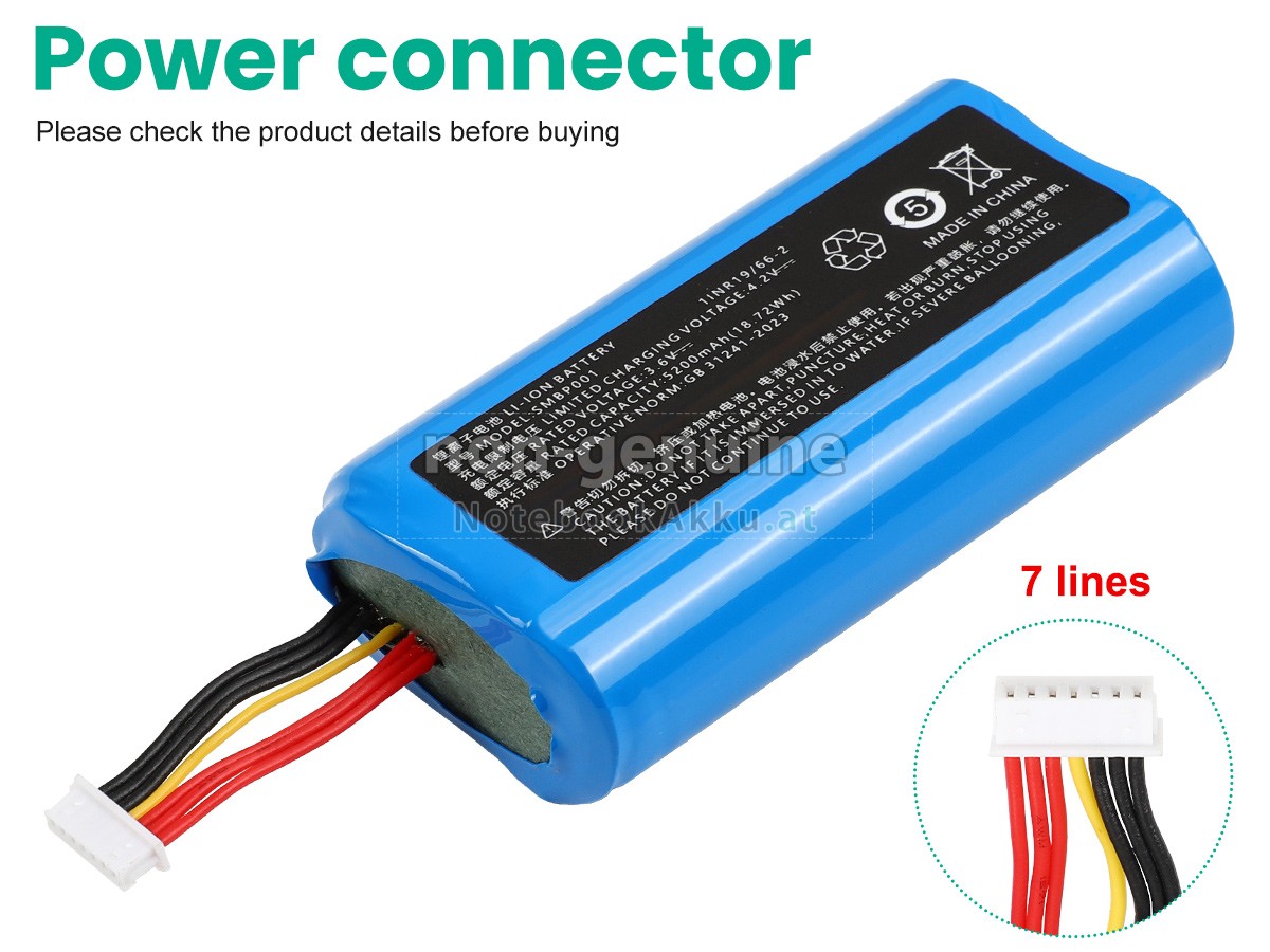 Akku für Sunmi SM-INR18650M26-1S2P