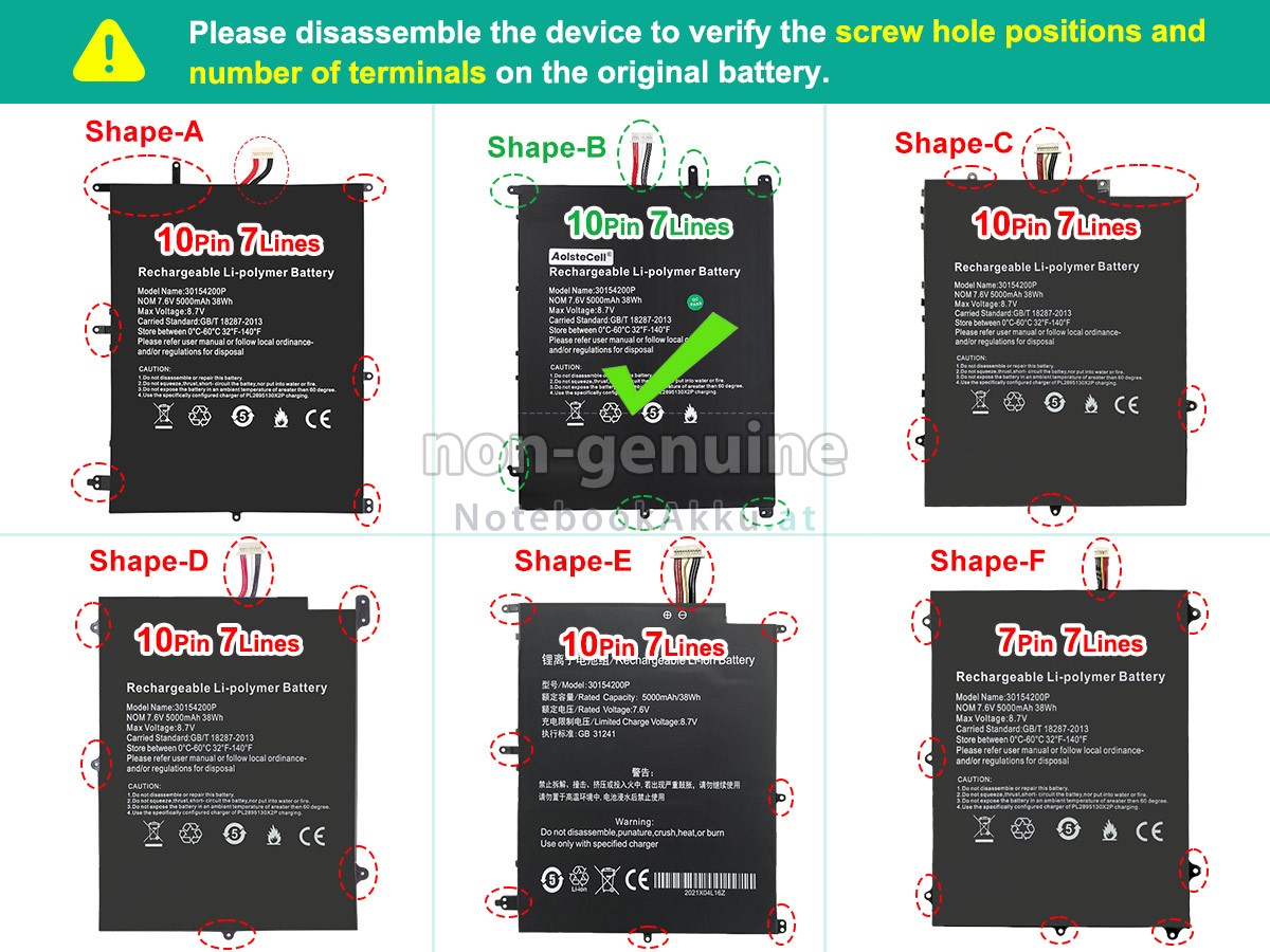 Akku für Teclast 30154200P