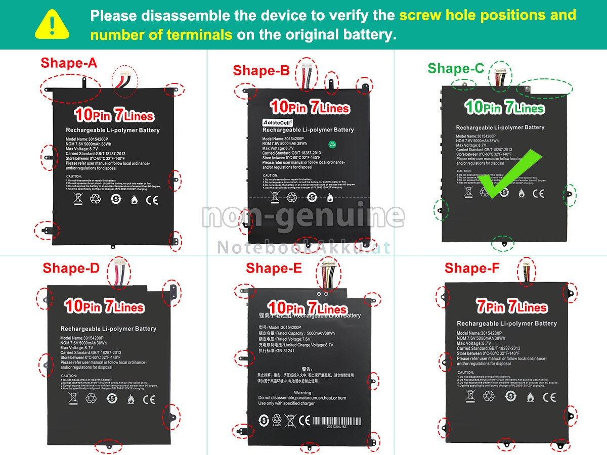 Akku für Teclast 30154200P