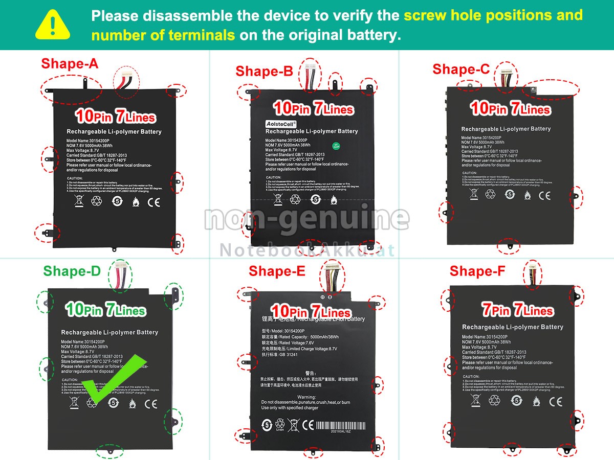 Akku für Teclast 30154200P