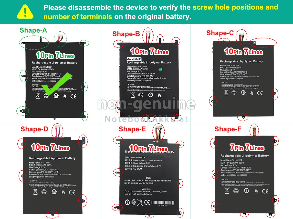 Akku für Teclast 30154200P